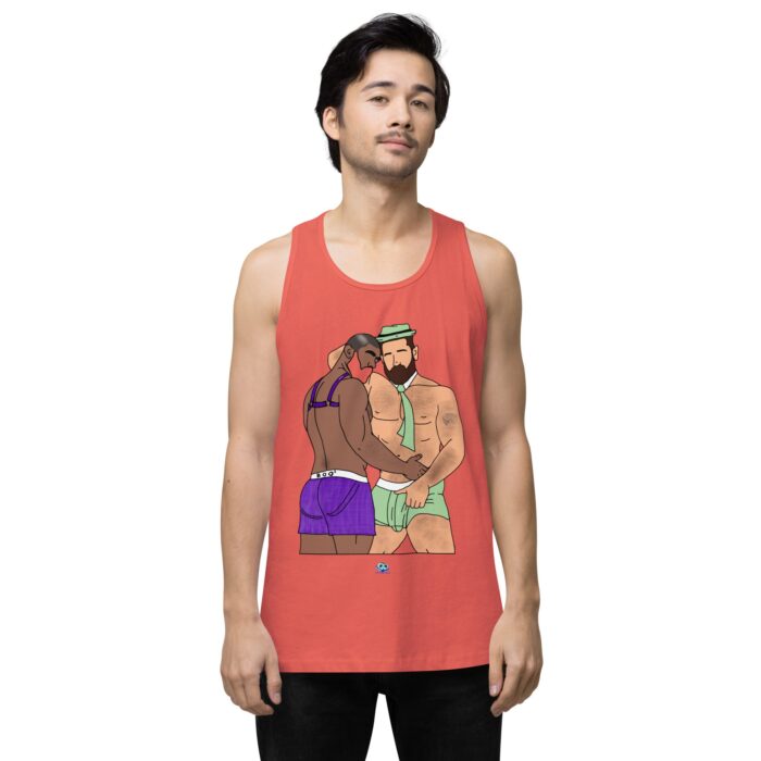 Men’s premium tank top - He's Got a Basket - Image 37