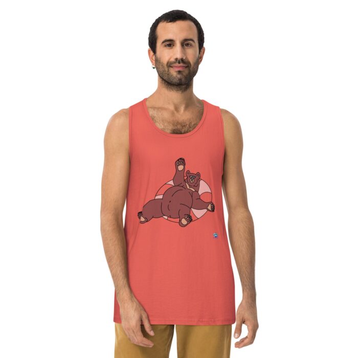 Men’s premium tank top - Inner Tube Bear - Image 16