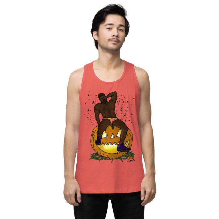 Men’s premium tank top - Jack O Lantern - Image 36