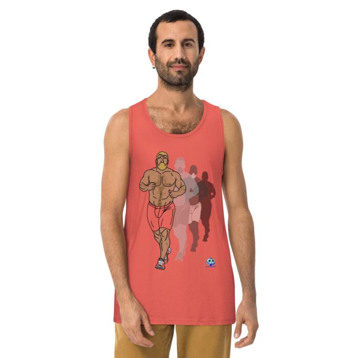 Men’s premium tank top - Running Up That Hill - Image 15