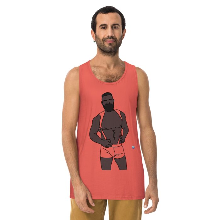 Men’s premium tank top - Shoulder Harness - Image 8