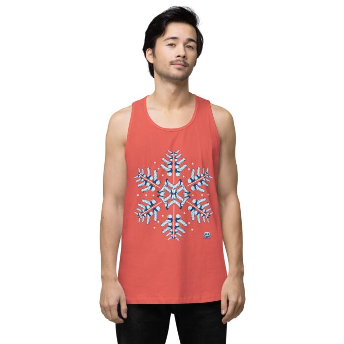 Men’s premium tank top - Snowflake - Image 36