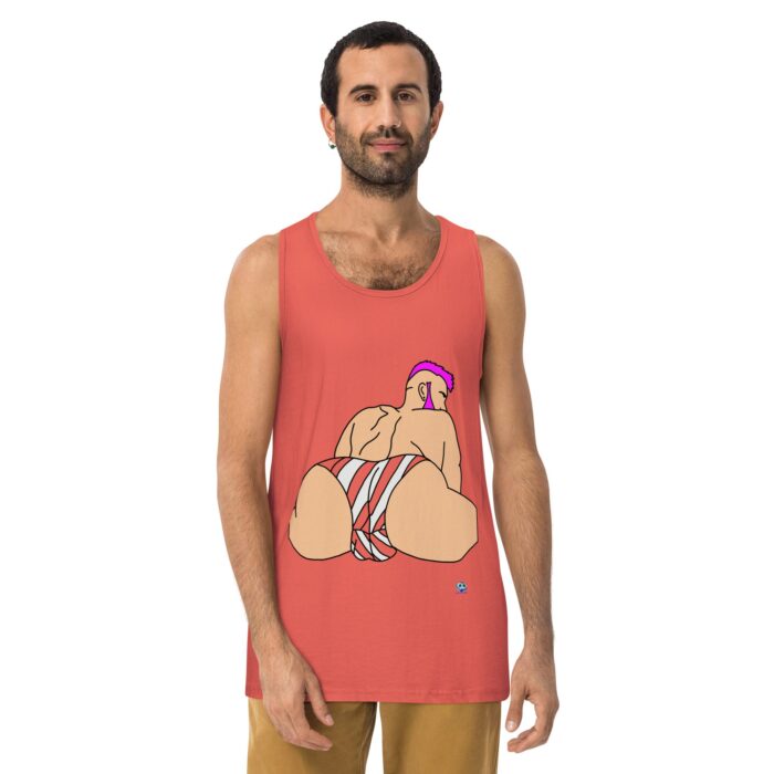 Men’s premium tank top - Stripes - Image 9