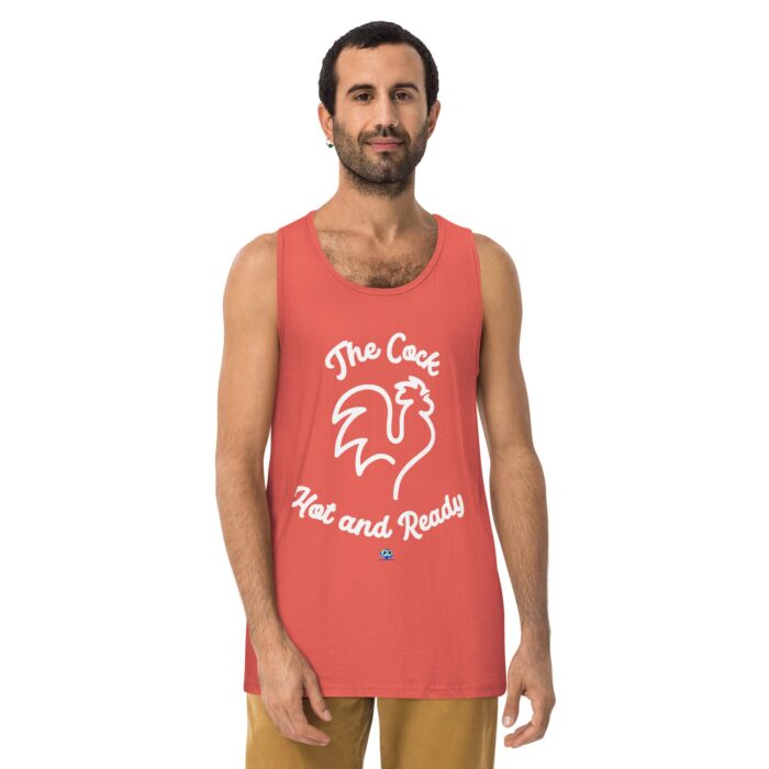Men’s premium tank top - The Cock Hot and Ready - Image 9