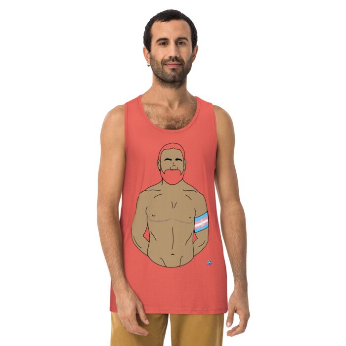 Men’s premium tank top - Trans Pride - Image 9