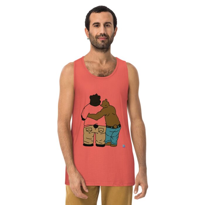 Men’s premium tank top - Two Bears from Behind - Image 8