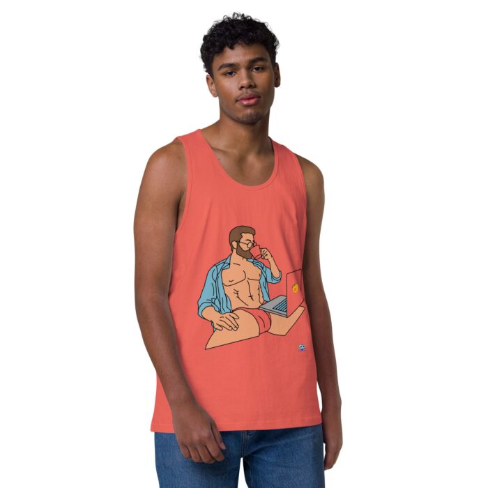 Men’s premium tank top - Work from Home - Image 16