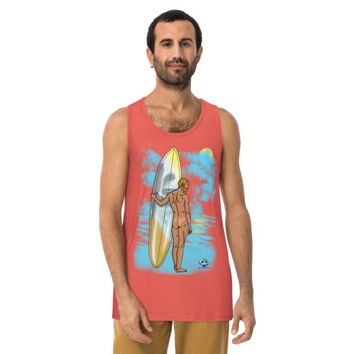 Men’s premium tank top - Tan Lines - Image 9