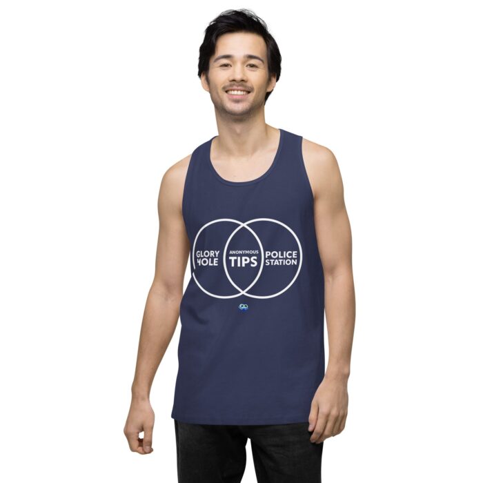 Men’s premium tank top - Anonymous Tips - Image 27