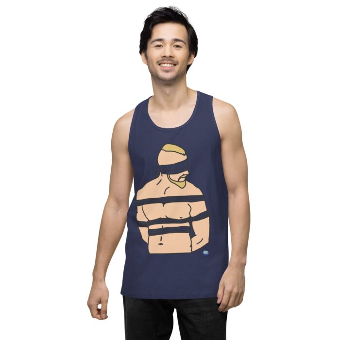 Men’s premium tank top - Bound and Blindfolded - Image 12