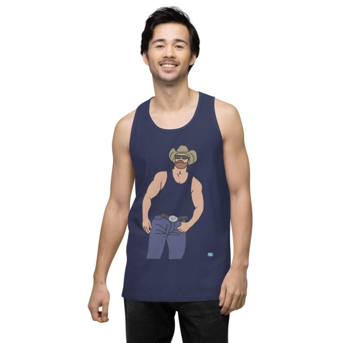 Men’s premium tank top - Cowboy Blues - Image 27