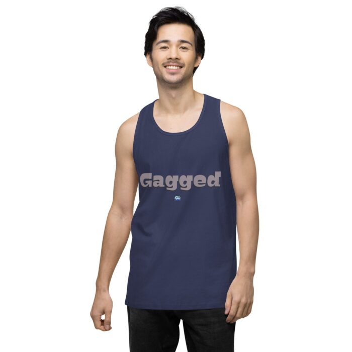 Men’s premium tank top - Gagged - Image 13