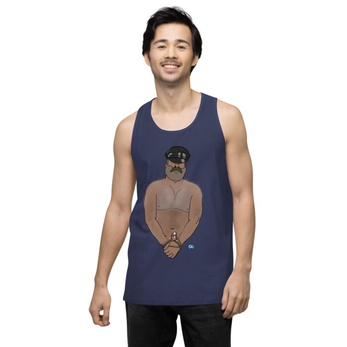 Men’s premium tank top - Hairy Daddy - Image 13