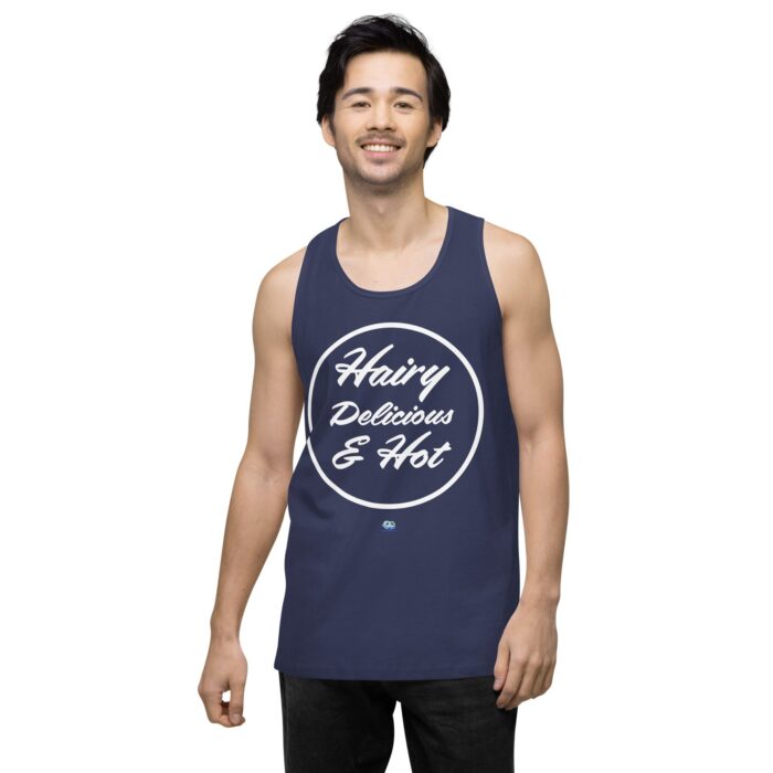 Men’s premium tank top - Hot Hairy Delicious - Image 28