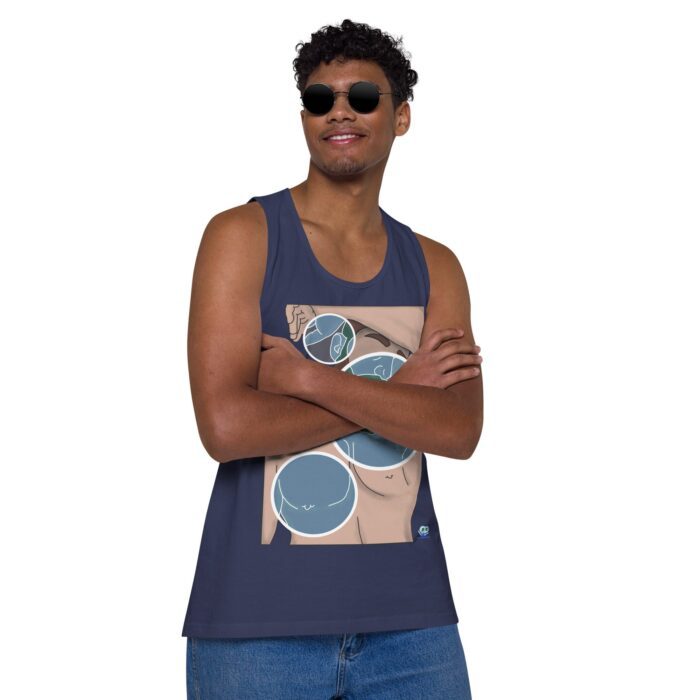 Men’s premium tank top - Negative Feelings - Image 9