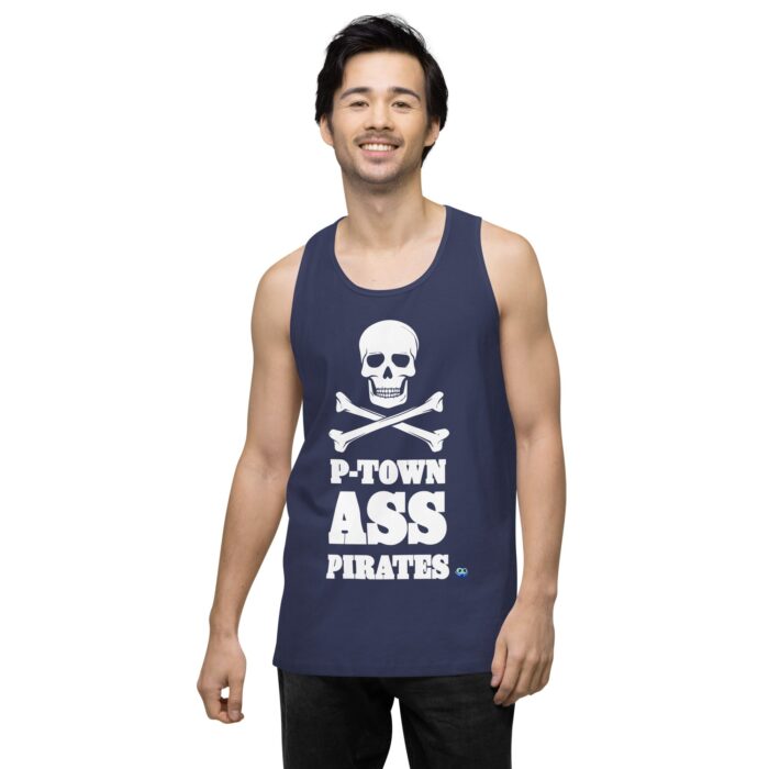 Men’s premium tank top - P-Town Ass Pirates - Image 12