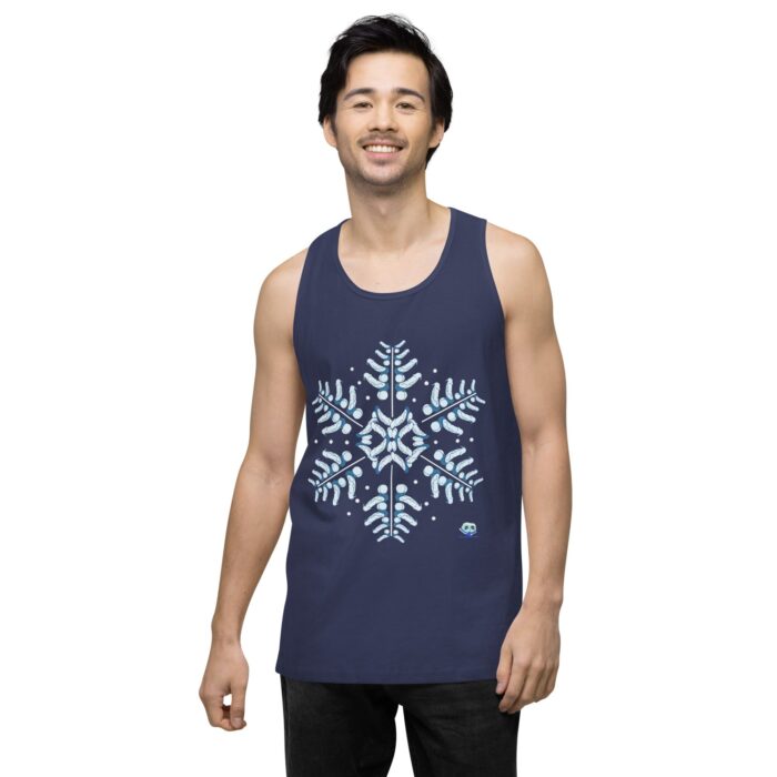 Men’s premium tank top - Snowflake - Image 27