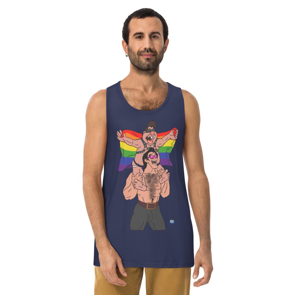 Men’s premium tank top - Beastly Buddies