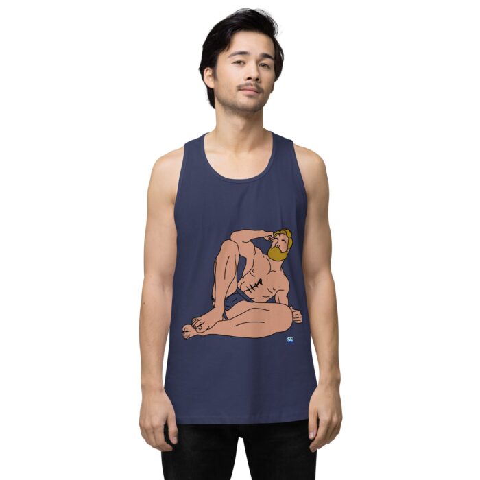 Men’s premium tank top - Blonde in Jock - Image 26