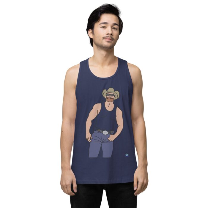Men’s premium tank top - Cowboy Blues - Image 26