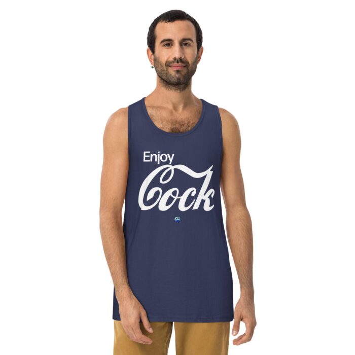 Men’s premium tank top - Enjoy Cock - Image 6