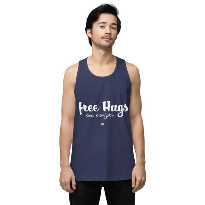 Men’s premium tank top - Free Hugs - Image 26