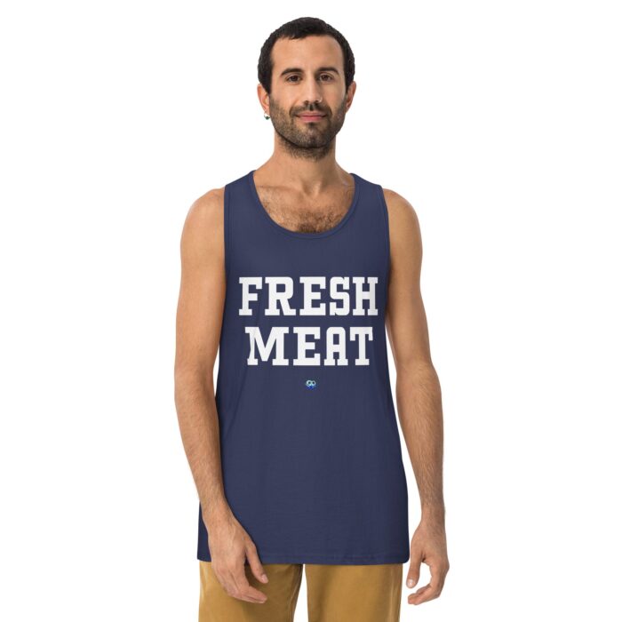 Men’s premium tank top - Fresh Meat - Image 7