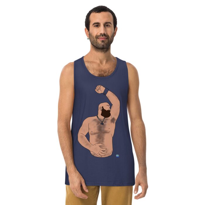 Men’s premium tank top - Hairy Pits - Image 7