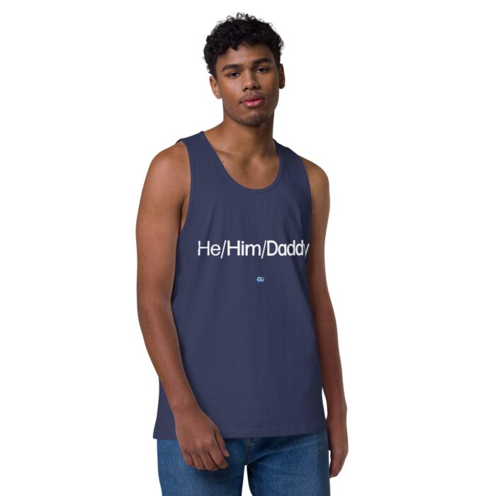 Men’s premium tank top - He/Him/Daddy - Image 21