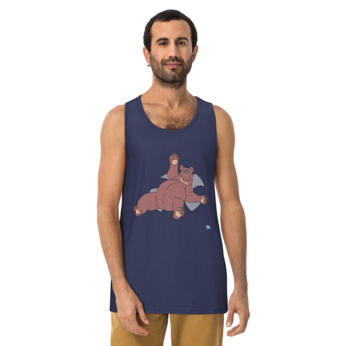 Men’s premium tank top - Inner Tube Bear - Image 12