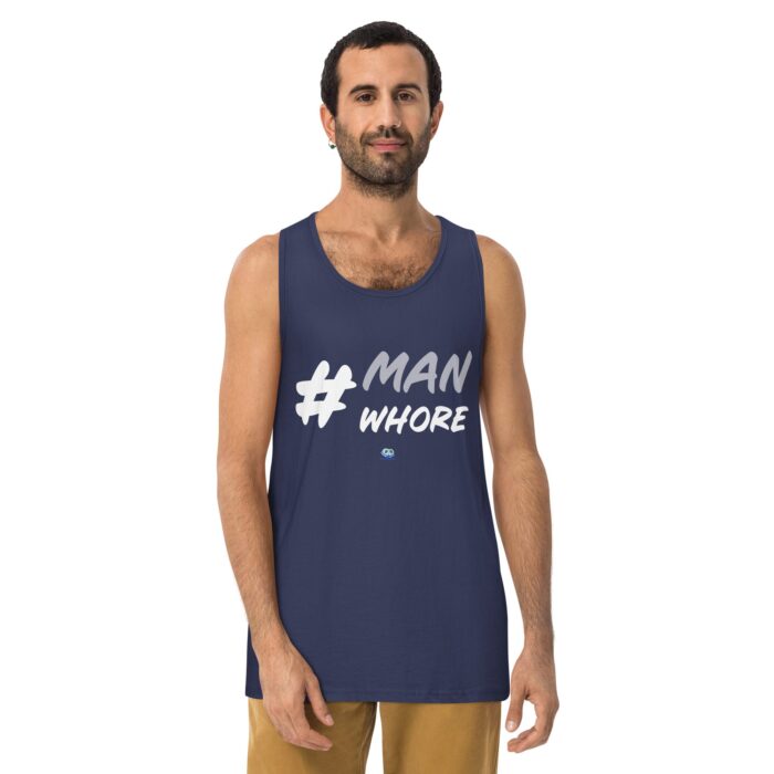 Men’s premium tank top - Man Whore - Image 11