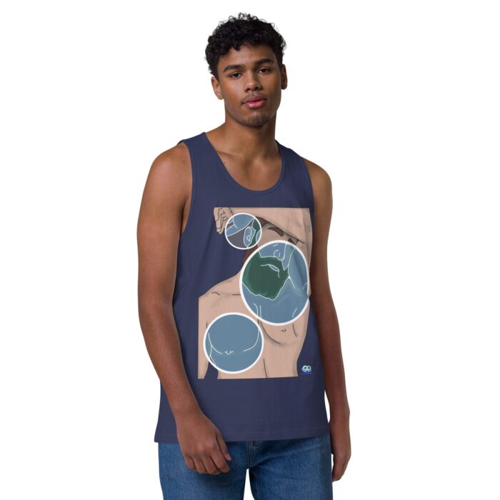 Men’s premium tank top - Negative Feelings - Image 8