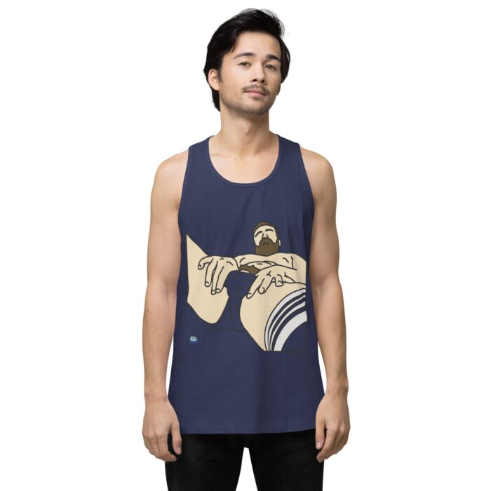 Men’s premium tank top - Peekaboo Bush - Image 12