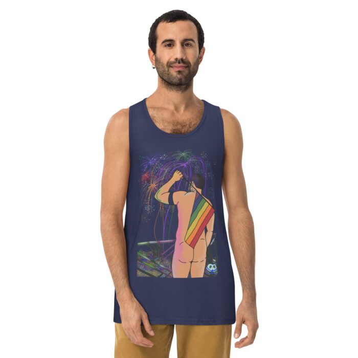Men’s premium tank top - Pride Parade - Image 7