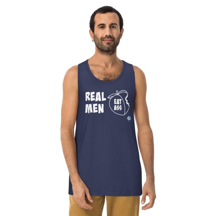 Men’s premium tank top - Real Men Eat Ass - Image 7