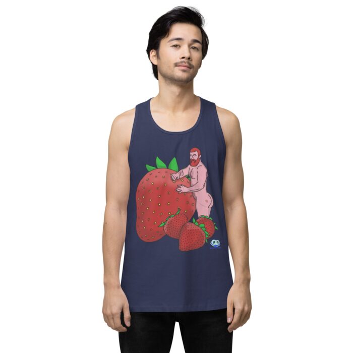 Men’s premium tank top - Red and Wild - Image 12