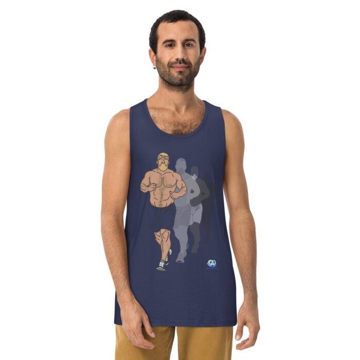 Men’s premium tank top - Running Up That Hill - Image 12