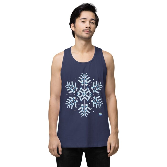 Men’s premium tank top - Snowflake - Image 26