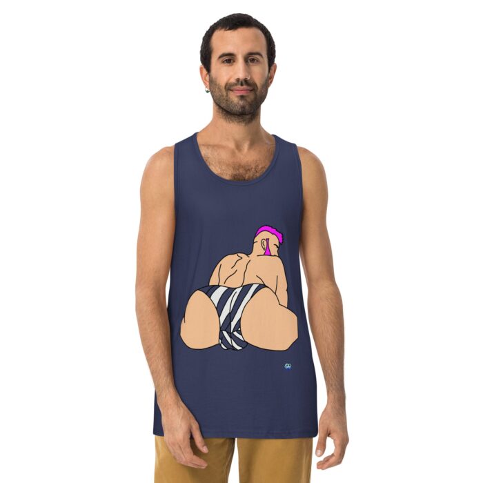 Men’s premium tank top - Stripes - Image 7