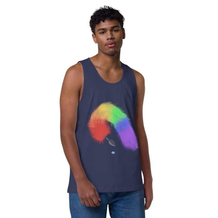 Men’s premium tank top - Tails - Image 11