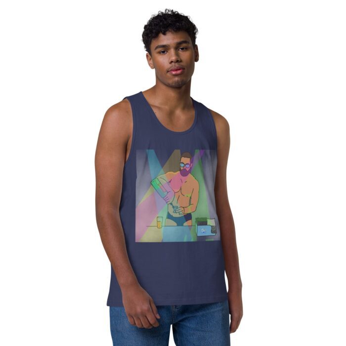 Men’s premium tank top - The Bartender - Image 12