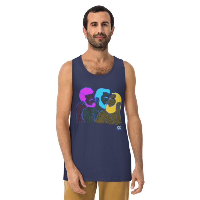 Men’s premium tank top - Throuple Pop Art - Image 7