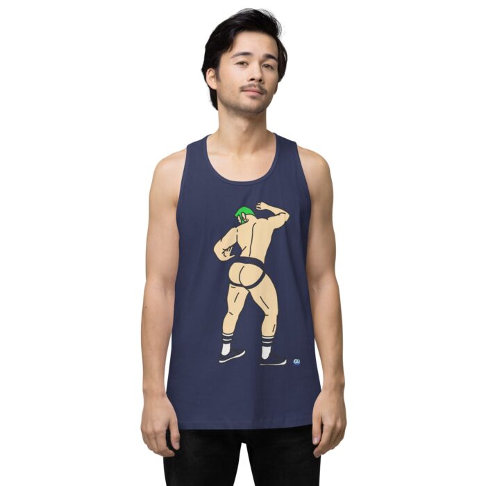 Men’s premium tank top - Up Against The Wall - Image 12