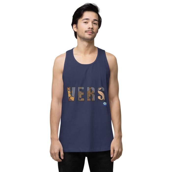 Men’s premium tank top - VERS Cutout - Image 12