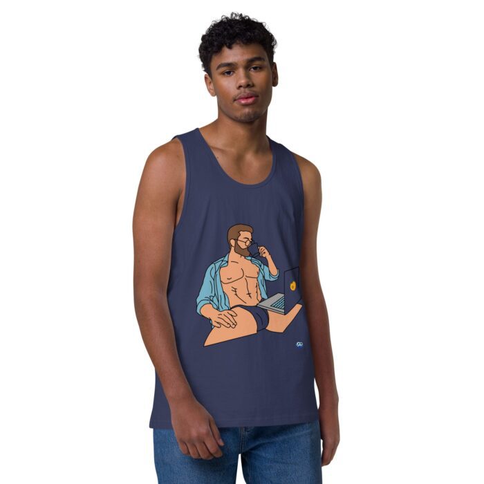 Men’s premium tank top - Work from Home - Image 12