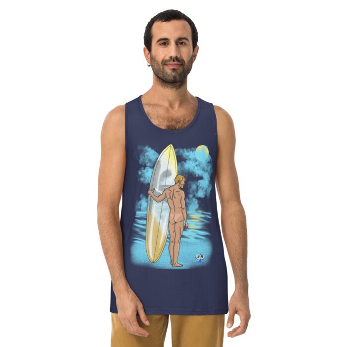 Men’s premium tank top - Tan Lines - Image 7