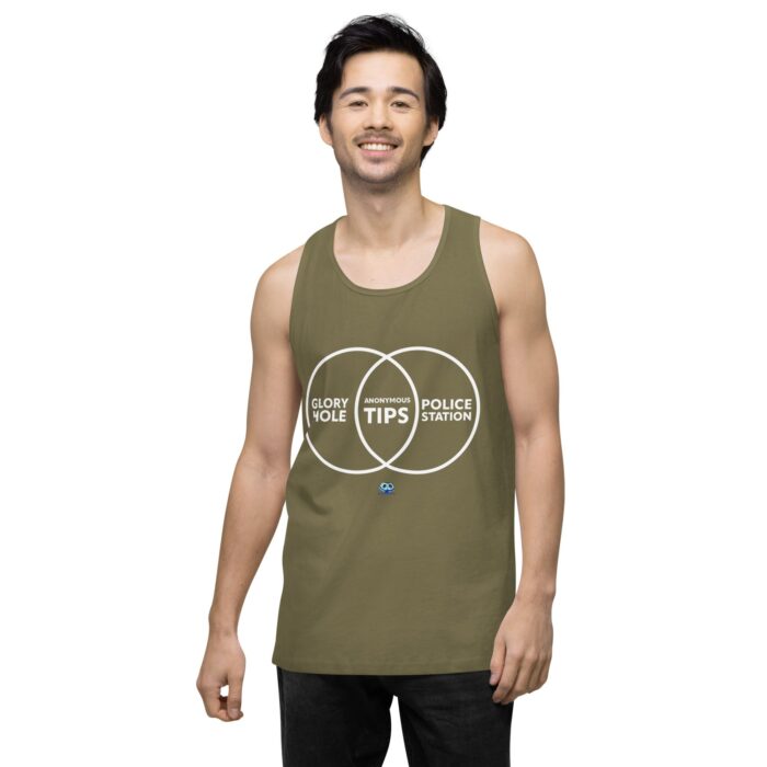 Men’s premium tank top - Anonymous Tips - Image 32