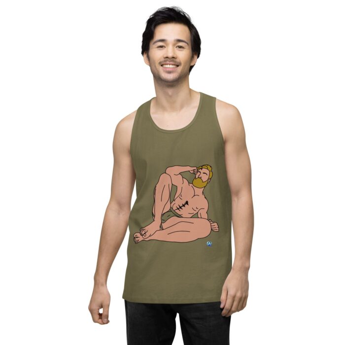 Men’s premium tank top - Blonde in Jock - Image 32