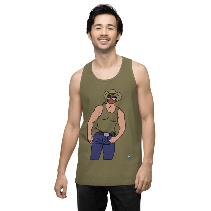 Men’s premium tank top - Cowboy Blues - Image 32