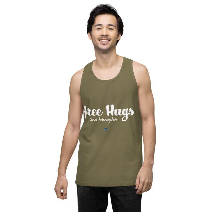 Men’s premium tank top - Free Hugs - Image 32